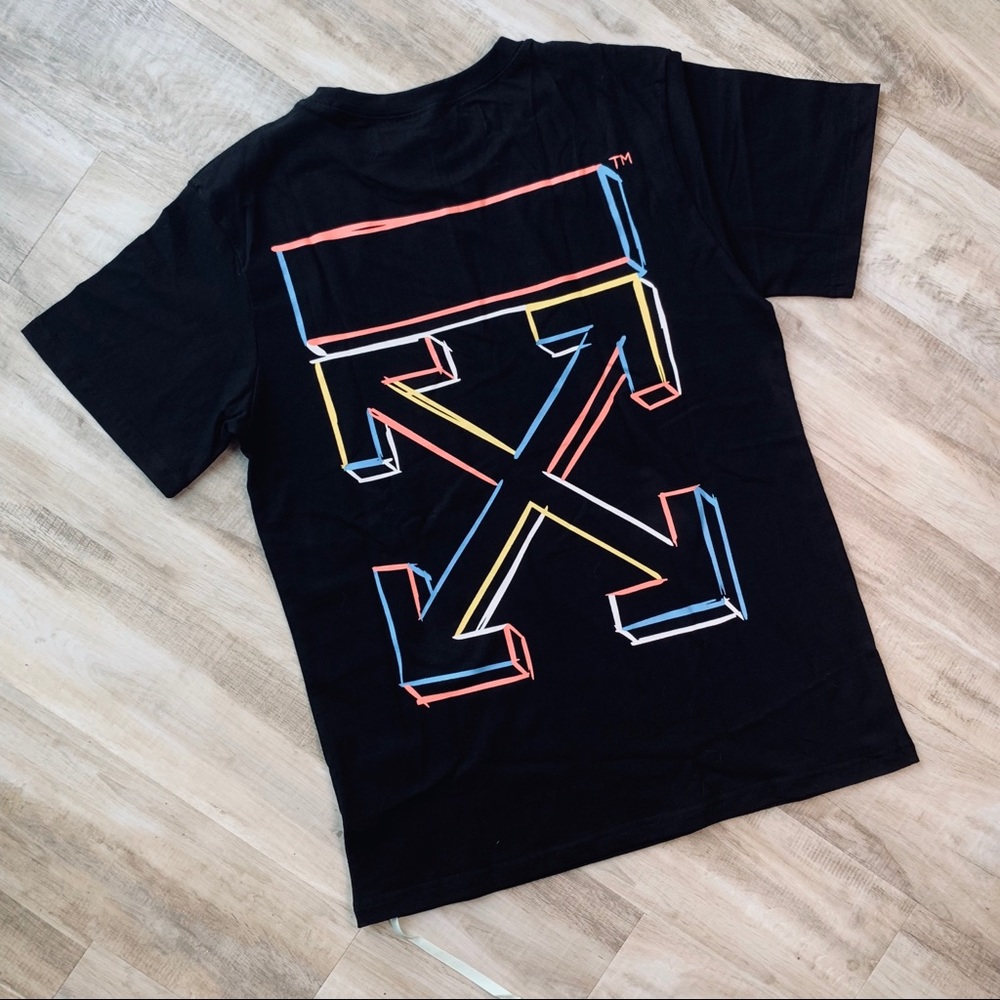 OFF-WHITE 3D Marker Tee In Black